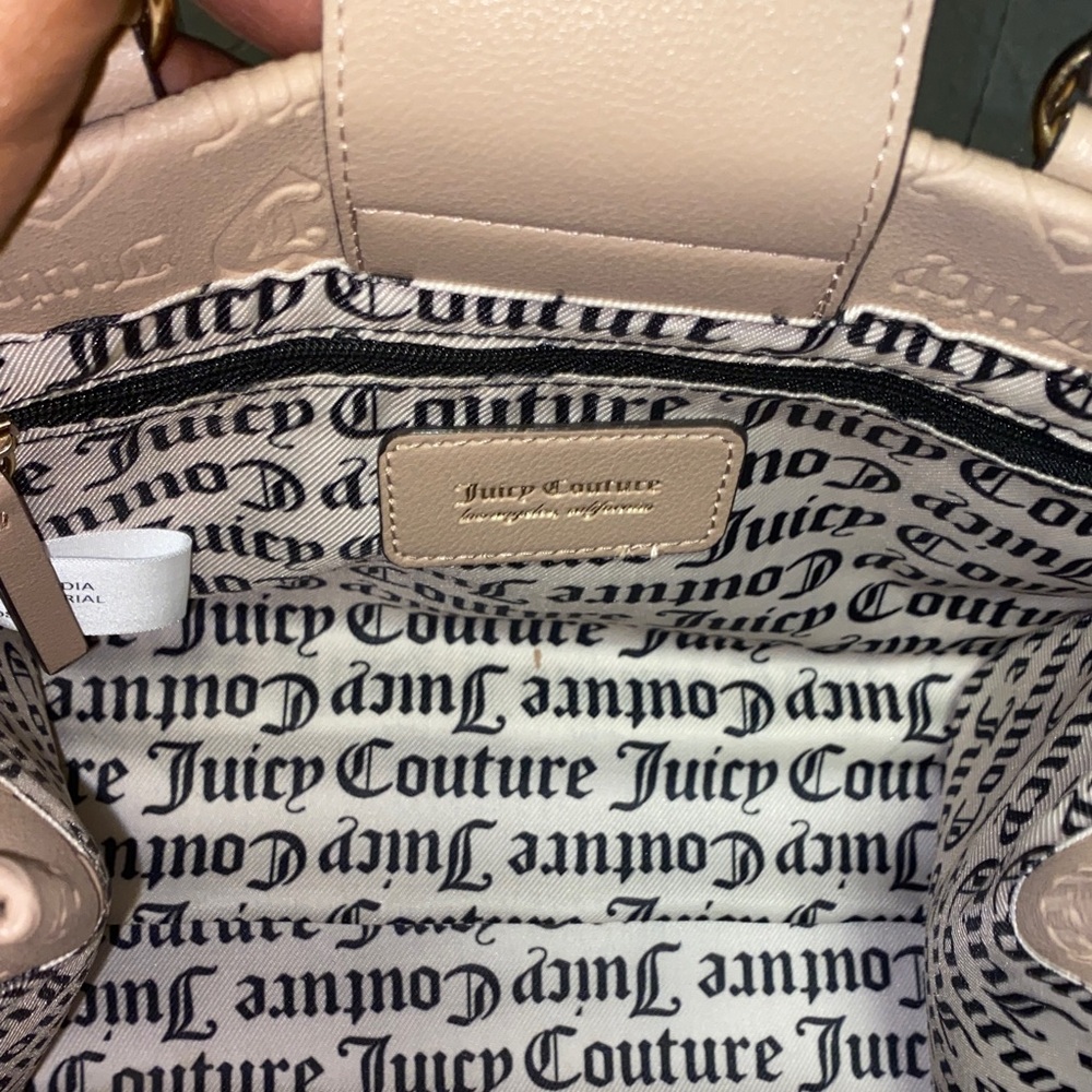 NWT. Juicy Couture Beige Upgrade U Mini Tote - Picture 13 of 15
